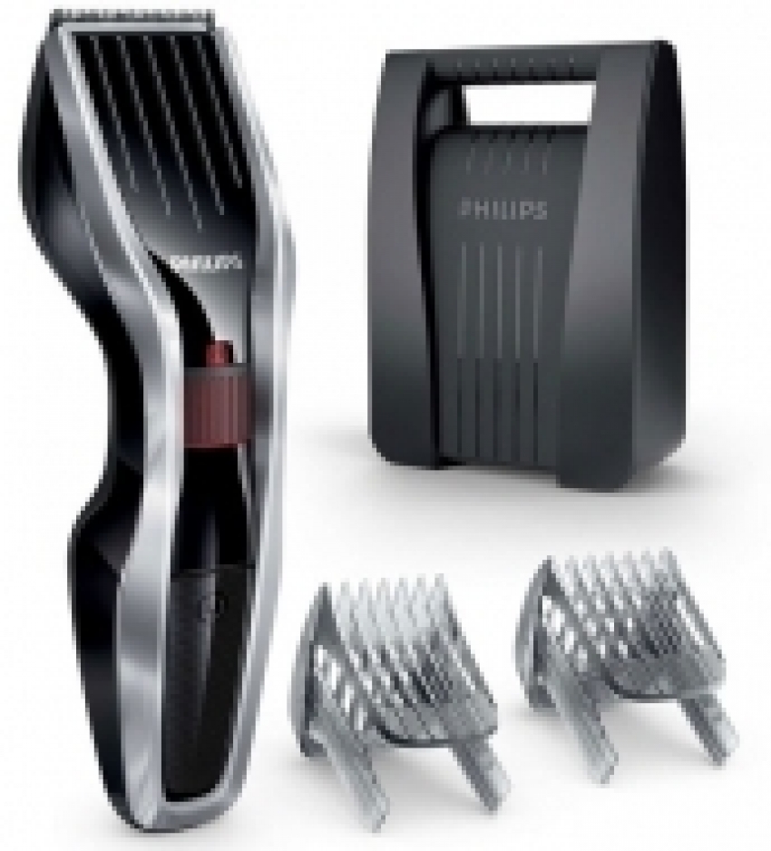 Cortapelo Philips Pae HC544080, recargable, 24 posiciones, a red y lavable, inlcuye peine especial para barba, maletin