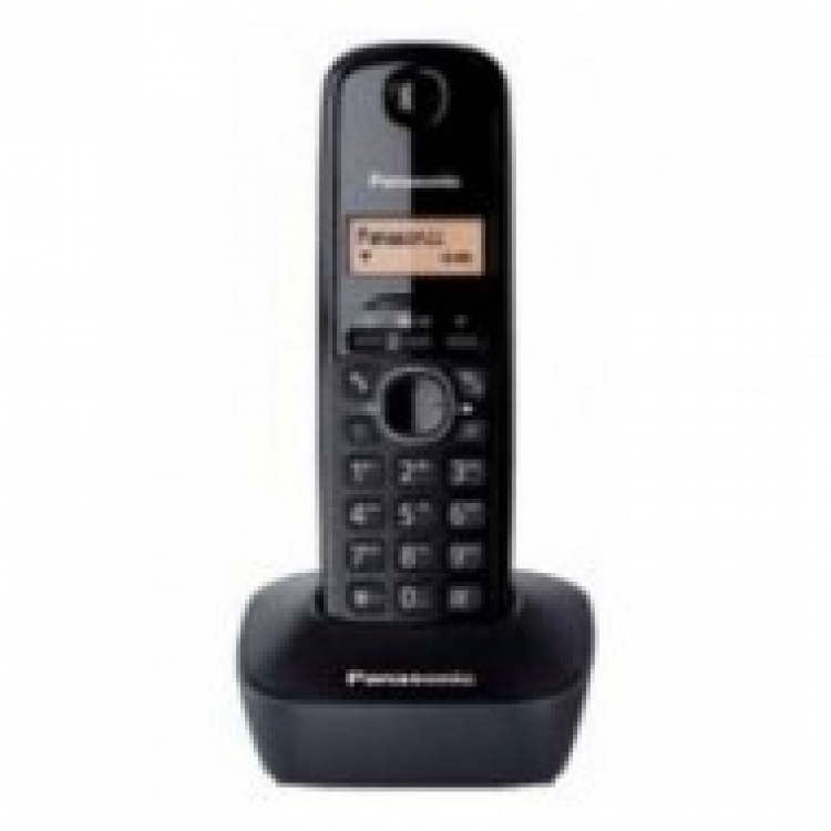 Telefono inalambrico Panasonic KXTG1611SPH, negro, identificador de llamadas, pantalla de 14 segmentos, 50 memorias alfanumericas (TACTICO)